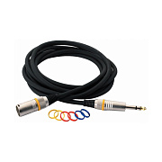 Rockcable RCL 30383 D6 M BA Кабель балансный XLR (M) - джек стерео, 3 м.