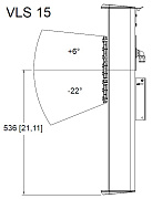 TANNOY VLS 15 EN54 (white) VLS 15 EN54-WH звук.колонна,IP65,7x3,5",8x1" ,RMS150Вт/Пик.600Вт 12Ом, 70В/100В,150/75/37,5/19Вт, -3дБ 150Гц-30кГц, SPL120дБ пик,130°x(+6°-22)