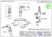 AMPHENOL TM1RBJ - джек моно угловой, с переключателем, 6.3 мм, зажим Jaws, цвет - черный