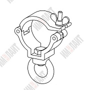 Алюминиевый хомут H3-SC-50-BLACK (ver. R)