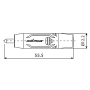 Набор из 2-х разъемов RCA RF2CS-BG (set)