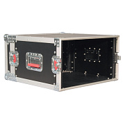 GATOR G-TOUR 6U - рэковый флайт-кейс, 6 U, ,дерево,черный