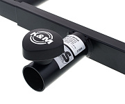 K&M 24105-000-55 держатель для 2-х АС, на стойку, чёрный