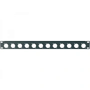 PROEL RK12N - рэковая панель, 12 отверстий под каноны, (разъем FDL) , 1U