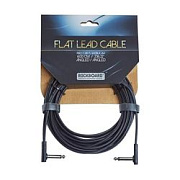 Rockboard RBO CAB FL 600BLK AA Кабель инструментальный плоскопрофильный, 6м, угловой-угловой