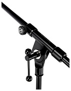 K&M 21020-300-55 микрофонная стойка "журавль", усиленная, чёрная, 900-1605 мм