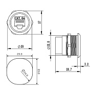 Разъем RAD24-C6A-S-B