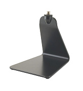 K&M 23250-300-55 настольная микрофонная стойка с г-образным цельным корпусом, чёрная