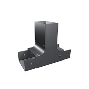 Тройник короба стыковочный ТС10.6 Тройник короба стыковочный черного цвета
150х105(190*)х100 мм