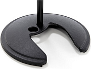 K&M 26045-300-55 микрофонная стойка прямая с основанием для хранения, чёрная, 870-1575 мм