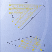 INVOLIGHT TN-21 - угловой модуль для 2-х ферм 45*, треугольн., 290х1000