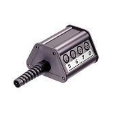 Neutrik NSB1B-8/0 распред. коробка 8 XLR female входов, трапецевидная конструкция.