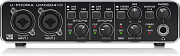BEHRINGER UMC204HD - аудиоинтерфейс USB, 2входа, 4 выхода, микр. предусилители MIDAS, 24-Bit/192 kHz