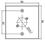 RWPA60-1-BK Алюминиевая настенная панель