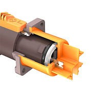 Разъем RAC3MPO-WP Yellow/Grey