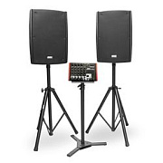 NordFolk MS12 MKII моб звук комплект, 1200 Вт, 2 х АС + активный микш, MP3, Bluetooth