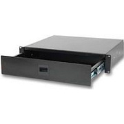 NordFolk NRB-2U выдвижной рэковый ящик 2U, глубина 370 мм, сталь, черный