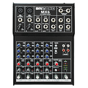 INVOTONE MX6 - микшерный пульт,2 микрофонных входа, XLR и балансный Jack,2 стерео входа.