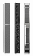 TANNOY QFLEX 24 активная звуковая колонна, DSP управление верт. лучём, НЧ:8х3", 8x4", ВЧ 8x1", 24х100Вт, 110Гц-20кГц, вход аналоговый и AES/EBU