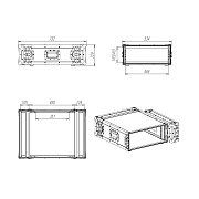 Рэковый кейс RC9-480-4U