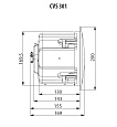 TANNOY CVS 301-BK потолочный громкоговоритель с колпаком, 40Вт прог, 8Ом, 3", 68Гц-20кГц(+/-10 дБ), 70В/100В, 15/7.5/3.8/1.9 Вт, SLP 104 дБ пик.Чёрный