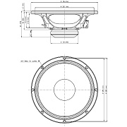 EIGHTEEN SOUND 12ND610/16 - 12' динамик СЧ, неодим, 16 Ом, 450 Вт AES, 102 дБ, 80...5500 Гц
