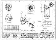 AMPHENOL AP-6-13 - разъем блочный 6 контактов, 'мама ', корпус - пластик, круглый.фланец, черный