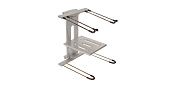 Ultimate Support JS-LPT400S JS-LPT400 настольная стойка для ноутбука с доп. полкой, металлик