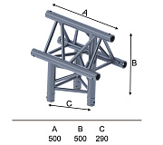 INVOLIGHT ITX29-C11 - модуль для 3-х ферм (Т-образ), треугольн., 290х500