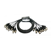 INVOTONE SNX83 - аудио мультикорная система веерный хвост, 8 XLR MALE*8 XLR FEMALE, длина 3 метра
