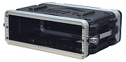 GATOR GR-3S - рэковый кейс, 3U, стальные рельсы, пластик, укороченный