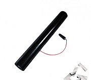 Одноразовый ствол 40см конфетти 17х55 Серебро