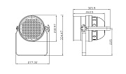 INVOLIGHT LEDPAR64/BK - светодиодный RGB прожектор (черн.), DMX-512, звуковая активация, авто