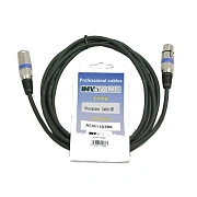 INVOTONE ACM1105 BK - микрофонный кабель, XLR(папа) <-> XLR(мама), длина 5 м (черный)