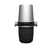 SHURE MOTIV MV7-S - гибридный широкомембранный USB/XLR микрофон для записи речи и вокала, серый