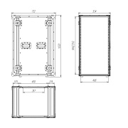 Рэковый кейс RC9-480-22U