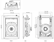 TANNOY IW 4DC-WH пассивная 2-полосная встраиваемая АС. НЧ4"+ВЧ0.75" DualConcentric, 60Вт RMS/240Вт пик, 8Ом, SPL112дБ(пик.) 88Гц-51кГц
