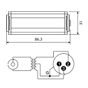 Переходник-адаптер RA2DT-XMPF-BK