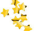 Конфетти металлизированное Звезды золото