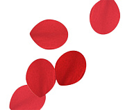 Конфетти бумажное Лепестки роз красные Конфетти бумажное Лепестки роз красные