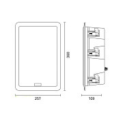 FBT IW-200 TCP - пассивная акустическая система, с 70/100 В транс.линией, 8' НЧ и 1' ВЧ, 1/2/4/7.5/1