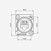 Разъем RAE8FD-C6A-S (Grounded version)