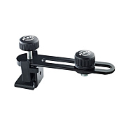 K&M 24035 держатель для микрофона с креплением на обод бас барабана, чёрный