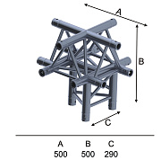 INVOLIGHT ITX29-C23 - модуль для 5- ферм , треугольн., 290х500