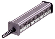 Neutrik NSB3C-20/4 распред. коробка 20 XLR female входов, 4 XLR male выхода, кубическая конструкция.