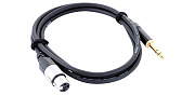 Cordial CFM 1.5 FV инструментальный кабель XLR female/джек стерео 6.3мм, 1.5м, черный