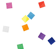 Конфетти бумажное 6х6мм мульти Конфетти бумажное 6х6мм мульти