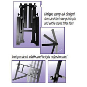 ONSTAGE KS7350 - клавишная стойка, усиленная, регулируемая высота и ширина.