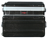 GATOR GRC-STUDIO4GO-W - рэковый кейс,пластик, верх - для ноутбука и 4U низ, колёса