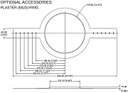 TANNOY CVS6 Plaster ring PLASTER RING CVS 6/CMS 601/603/503LP Монтажное кольцо для потолочных АС Tannoy